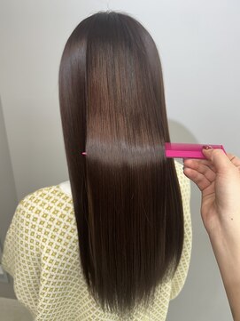 ヘアーアンドビューティーザ エフ(Hair Beauty the F) *艶髪_METEO_髪質改善トリートメント_ピンクブラウン_m53
