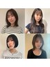 《２番人気》２０％off！Sheerカット+透明感艶カラー ￥12000→￥9500