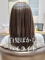 コノアラボ 守谷店(Conoah labo) 白髪ぼかしハイライト/脱白髪染め/イメチェン/こなれミディ