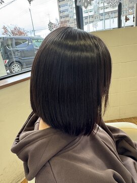 ジップ 浜田店(zip) 艶髪ショートボブ×２０代モテ可愛い