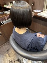 髪の美院 シャルマン ビューティー クリニック(Charmant Beauty Clinic)&nbsp;まとまる切りっぱなしボブ