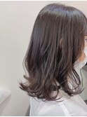 黒髪ボブルフネビージュ小顔ワンレンスペインカール