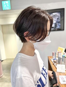 マカロニコースト(macaroni coast) レディースハンサムショート長めショート前髪なし前髪長め