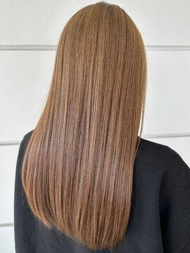 セプト 天神大名(SEPT.) オリーブベージュ ハイトーン ダブルカラー ロング 髪質改善