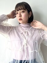 エミス バイ メルト 吉祥寺(emis by melt)&nbsp;【吉田江梨】デザインカラーボブショコラブラウン吉祥寺