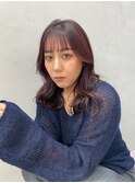 ロングレイヤー×パープルグレージュ