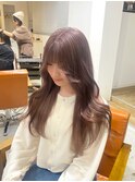 丸型/卵型/ホワイトグレージュ/ミニウルフ/チェリーブラウン
