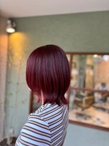 エプリ(epris) チェリーレッドレイヤーボブ