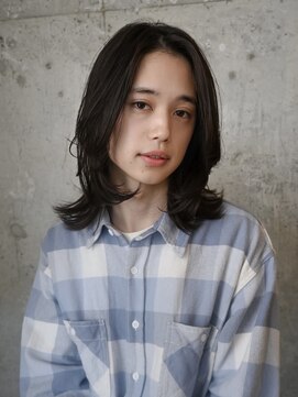 プロス(Pros) メンズミディアムレイヤー/メンズロン毛/表参道