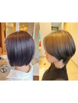 デザイン性のあるスタイルでも自宅でのお手入れで再現☆スタイリングも簡単♪毎日がサロン帰りの仕上がり♪