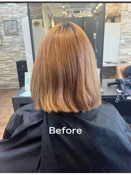 ヘアーラウンジ アンフィ 井土ヶ谷(Hair Lounge Anphi) オレンジベージュ