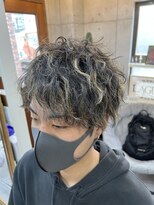 ラグズ 茅ヶ崎(LAGUZ)&nbsp;エッジハイライト×だれるパーマ