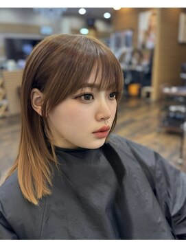 【米子】顔まわりカットで垢抜け｜巻かなくても可愛い前髪