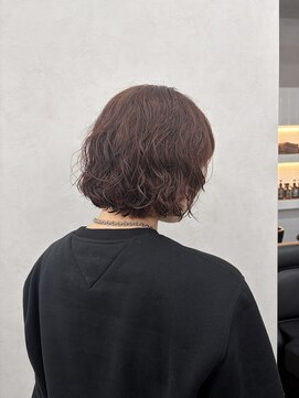 クム 横浜(qumu) 【qumu】ボブパーマ×オレンジ