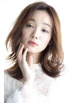 ラフヘアーアンドライフ 所沢東口店(LAF Hair&Life)&nbsp;潤みのある色気コーラルベージュ