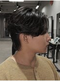 フェザーパーマセンターパート毛流れパーマルーズパーマ吉祥寺
