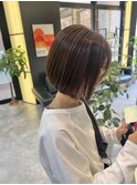 内巻きbob×アッシュカラー