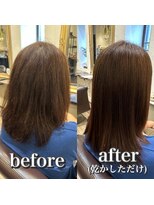 ルフール 千葉店(ref-le)&nbsp;膨らむ髪質も憧れのツヤ髪へ。五十嵐の美髪矯正