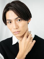 モッズヘア メン 新所沢店(mod's hair men)&nbsp;ビジネス七三分けブラックツーブロックメンズショート20代30代f