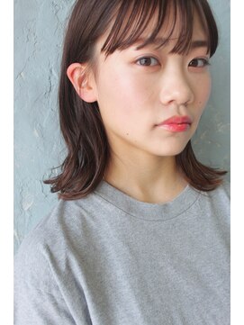 ソルト(Salt) 【Salt大名】長めの切りっぱなしボブ×ベリーアッシュ(OKABE)1