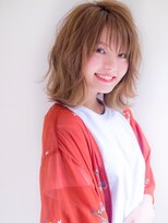 ロンド 表参道店(Lond)&nbsp;柔らかミルクティーベージュとレイヤーミディ＊