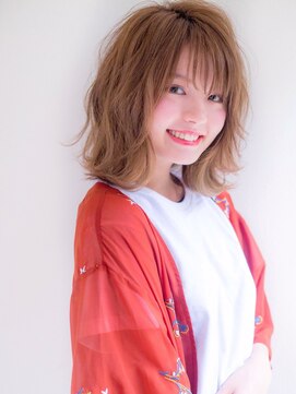 ロンド 表参道店(Lond) 柔らかミルクティーベージュとレイヤーミディ*