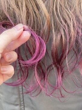 ユニヴァース 篠ノ井店(u ni verse) 裾カラー☆ブロッサムピンク