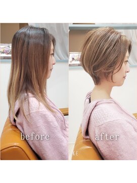 アイル(I'll) 【Hair Make I`ll 奈良】　ビフォーアフター