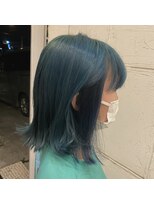 アヴァンティ ヘアーアンドスパ(avanti hair&spa) ジェイドグリーンインナーインディゴブルー