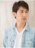 斜めバングで個性的に☆ビジカジ束感ショートK