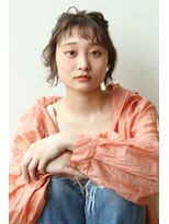 ビーワールド(B WORLD)&nbsp;ミルクティベージュ×ハイライト×ニュアンス×ショート×ルーズ