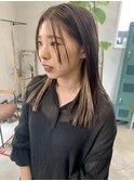 インナーカラーとサイドバング