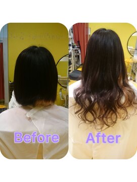 デュオヘアー エクステンションズ 新宿 アクセントのあるお洒落ヘア♪♪♪