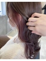 プリームヘアーホワイト(Pleame hair WHITE) インナーカラーピンク☆