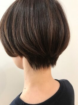 コル(Hair Salon COR)の写真/柔らか質感のナチュラルショートスタイルをご提案！再現性の高いカットで伸びてきても扱いやすさが続く…＊