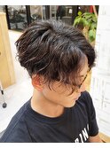 前下がりゆるスパイラルパーマ