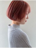 ショートボブ / オレンジベージュ