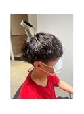 MEN'SHAIR/アップバング/ツーブロック/束感ショート/波巻き