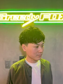 グリーディーフォックス 三軒茶屋(GreedyFOX) 波巻き/マッシュパーマ/ウルフ/ハイライト<理容室>三軒茶屋