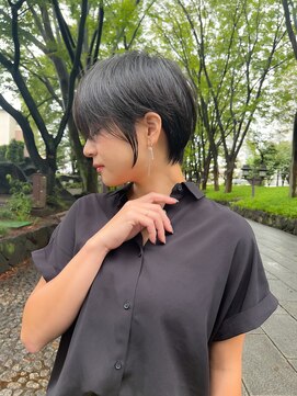 ロンドエニカ 大宮(Lond enika) lond惇平 大人ガーリーショートグレージュカラープリカール