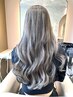 【ブリーチデザイン白髪ぼかし】ベーシックカラー+ハイライト+marbb