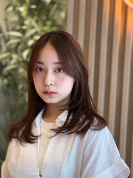 パノラ 立川(PANOLA) レイヤーミディアム センターパート 顔周りレイヤー