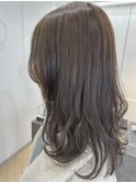 透明感◎大人可愛いブリーチなしグレージュカラー