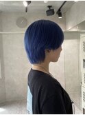 【藤沢】ネイビーブルー/ブルーカラー/ネイビーカラー/ブリーチ