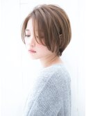 say.重政前髪なしショートボブメルティカラー似合わせカット