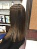 [ダメージレスカラー]カット+髪質改善つやカラー+トリートメントプラン