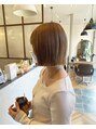 オーブ ヘアー マリィ 福島店(AUBE HAIR marie)&nbsp;切りっぱなしボブ・ダブルカラー