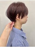 前髪なしツーブロックマッシュショート/大人可愛いショート