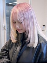 ソル バロール 表参道(SOL .valor)&nbsp;表参道デザインカラーブロンドアンブレラカラーピンクベージュ