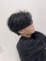 リジョイスヘア エン(REJOICE hair EN)&nbsp;フェザーショート×ネイビーブルー